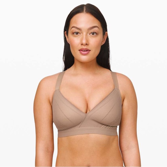 lululemon athletica Other - Lululemon Awake to Lace Bra in soft sand/crepe - size 34DD